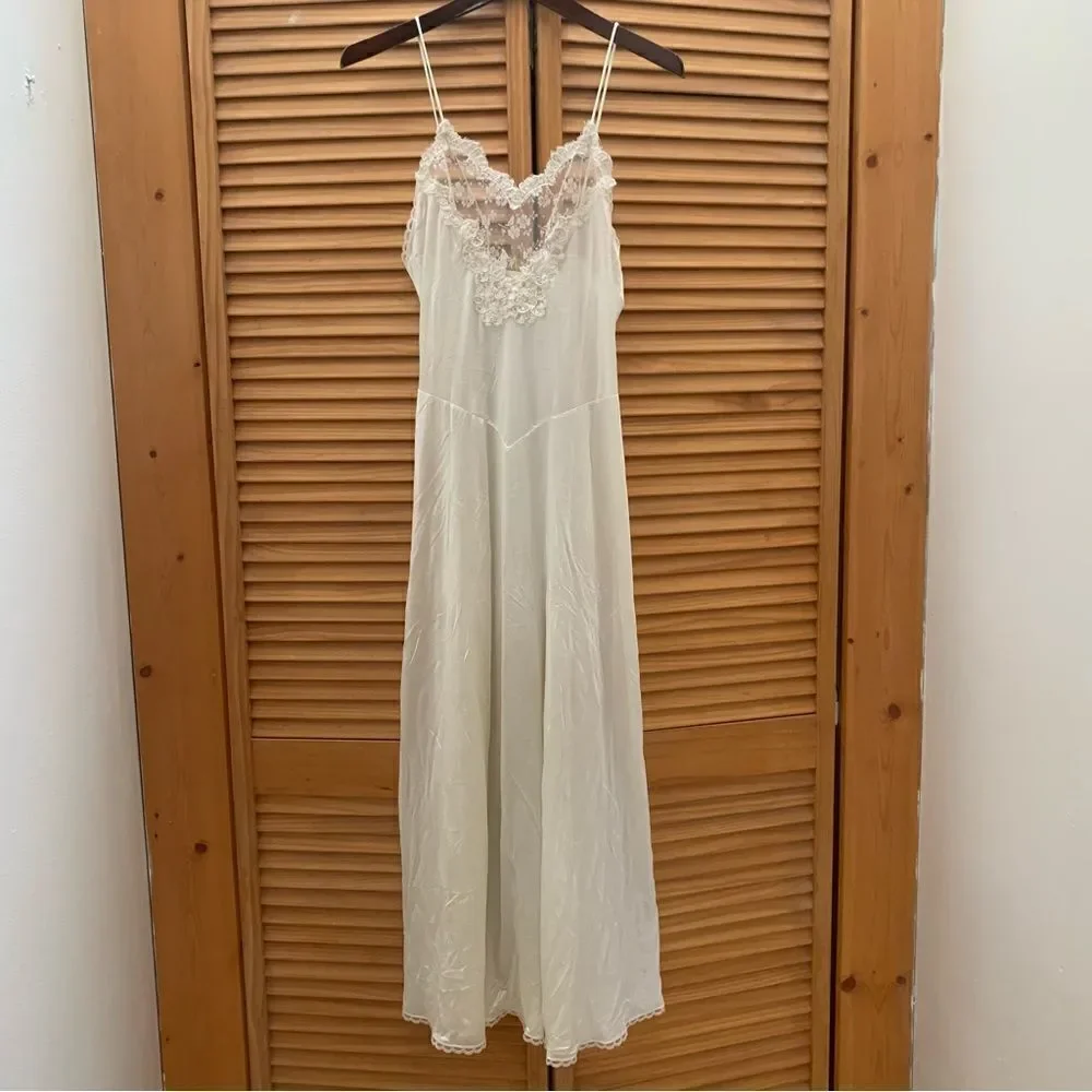 Vintage Victoria Secret Gold Label Maxi Slip Dress Small